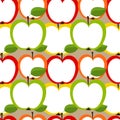 Apples seamless Royalty Free Stock Photo