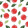 Apples seamless pattern Royalty Free Stock Photo