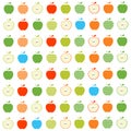 Apples seamless pattern