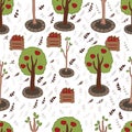 Apples Seamless Pattern Royalty Free Stock Photo