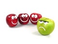 Apples-smilies 2 Royalty Free Stock Photo