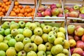 Apples and tangerines for sale Royalty Free Stock Photo