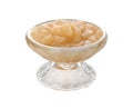 Applesauce in a Glass Bowl (with clipping path) Royalty Free Stock Photo