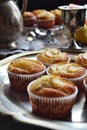 Applesauce and Pear Vanilla Muffins