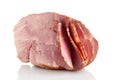 Applewood Smoked Spiral Sliced Bone In Half Ham Royalty Free Stock Photo