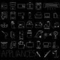Appliances hand drawn Royalty Free Stock Photo