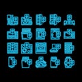 Appliances Repair Maintenance neon glow icon illustration