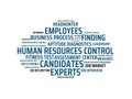 APPLICANT MANAGEMENT - image with words associated with the topic RECRUITING, word, image, illustration Royalty Free Stock Photo