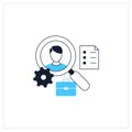Applicant tracking flat icon