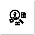 Applicant tracking glyph icon