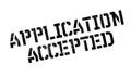 Application Accepted rubber stamp Royalty Free Stock Photo