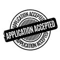 Application Accepted rubber stamp Royalty Free Stock Photo