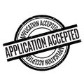 Application Accepted rubber stamp Royalty Free Stock Photo