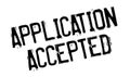 Application Accepted rubber stamp Royalty Free Stock Photo