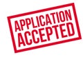 Application Accepted rubber stamp Royalty Free Stock Photo