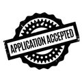 Application Accepted rubber stamp Royalty Free Stock Photo