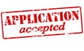 Application accepted Royalty Free Stock Photo