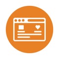 Application, configuration, window icon. Orange version