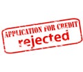 Application for credit rejected Royalty Free Stock Photo