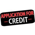 Application for credit Royalty Free Stock Photo