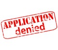 Application denied Royalty Free Stock Photo