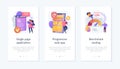 Application development app interface template.. Royalty Free Stock Photo