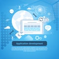 Application Development Web Coding Banner With Copy Space Royalty Free Stock Photo