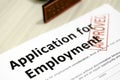 Application for Employment Royalty Free Stock Photo