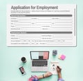 Application For Employment Form Job Concept Royalty Free Stock Photo