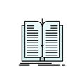 Application, File, Transfer, Book  Flat Color Icon. Vector icon banner Template Royalty Free Stock Photo