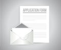 Application form illustration design graphic