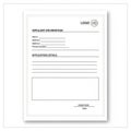 Application form template featuring sections for Royalty Free Stock Photo