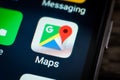 Application icon google maps Royalty Free Stock Photo