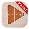 Application icon for live sports broadcasts or