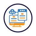 Application, infographic, computer, webpage, website, website infographic icon