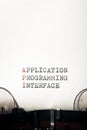 Application programming interface Royalty Free Stock Photo