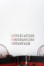 Application programming interface Royalty Free Stock Photo