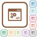 Application programming interface simple icons Royalty Free Stock Photo
