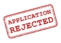 Application Rejected Rubber Stamp Illustration Icon Royalty Free Stock Photo