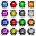 Application settings glossy button set Royalty Free Stock Photo