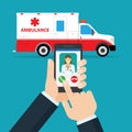 Application to call ambulance