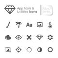 Application tool & utilities related icons.