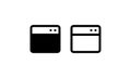 Application window icon on the computer screen