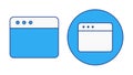 Application Window Software Interface Program Screen Workspace Concept Color Icon Set Royalty Free Stock Photo