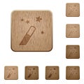 Application wizard wooden buttons