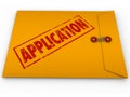 Application Yellow Envelope Submit Apply Job Credit Approval