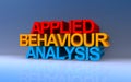 Applied behaviour analysis on blue