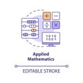 Applied mathematics concept icon