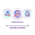 Applied research concept icon