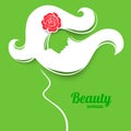 Applique background with pregnant woman silhouette